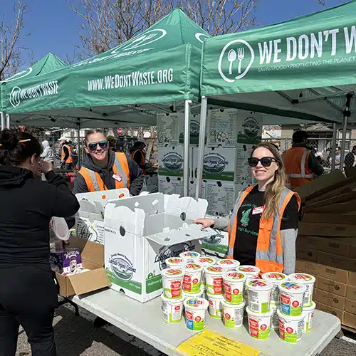 Mighty Pine employees at food drive in Arvada, CO.
