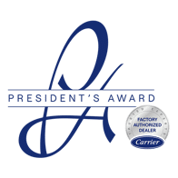 President's Award 2025 Carrier, Factory Authorized Dealer