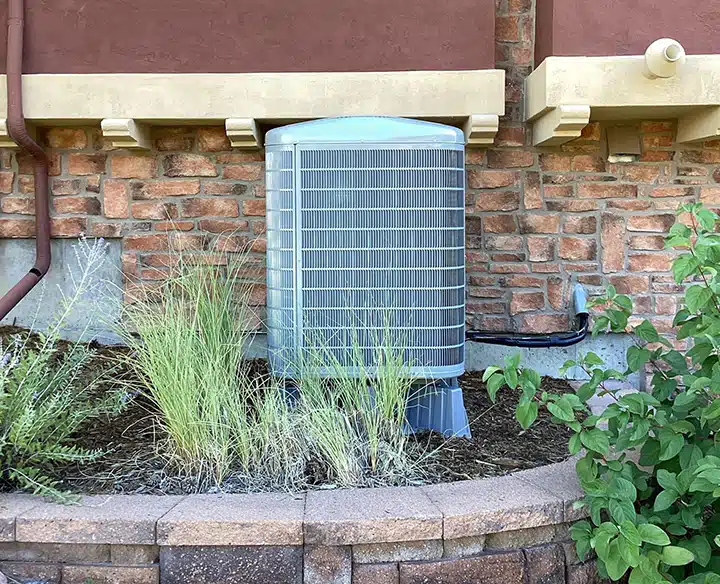 Condenser outside an Arvada home