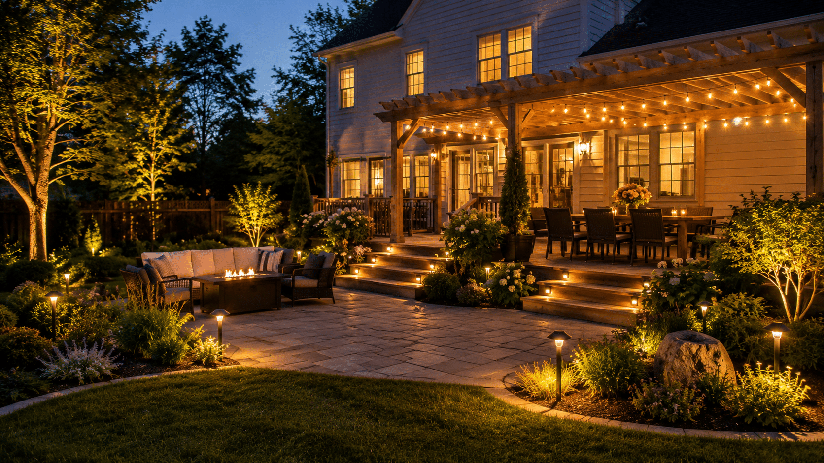 backyard outdoor lighting