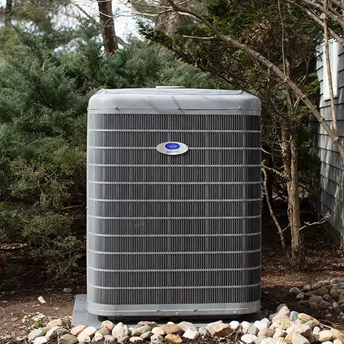 Air conditioner outside of residential home in Arvada, CO.