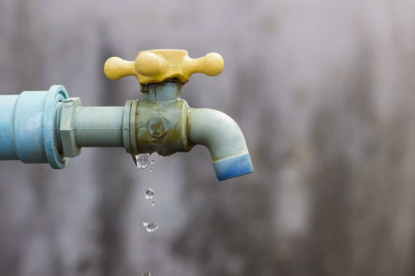 leaky outdoor faucet